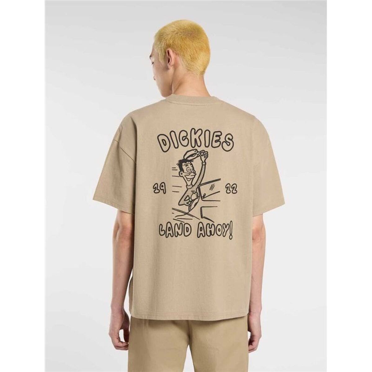 Tricou cu Mânecă Scurtă Bărbați Dickies Decartuville Ss Bej