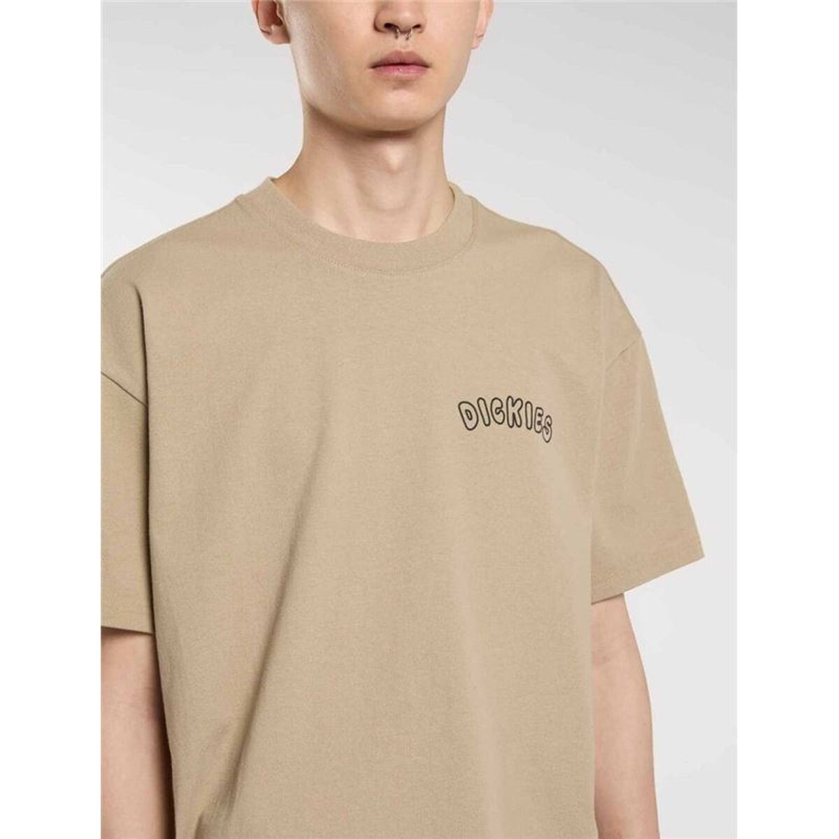 Tricou cu Mânecă Scurtă Bărbați Dickies Decartuville Ss Bej