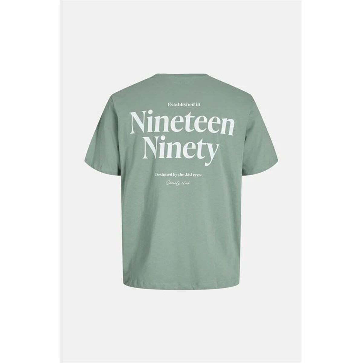 Tricou cu Mânecă Scurtă Bărbați Jack & Jones Jjninety Ss Crew Iceberg Verde inchis