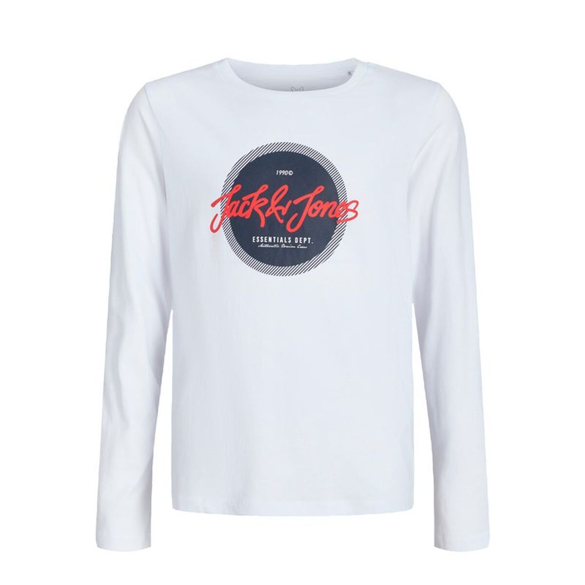 Tricou cu Mânecă Lungă pentru Copii Jack & Jones Jjurban Ls Crew Neck Alb