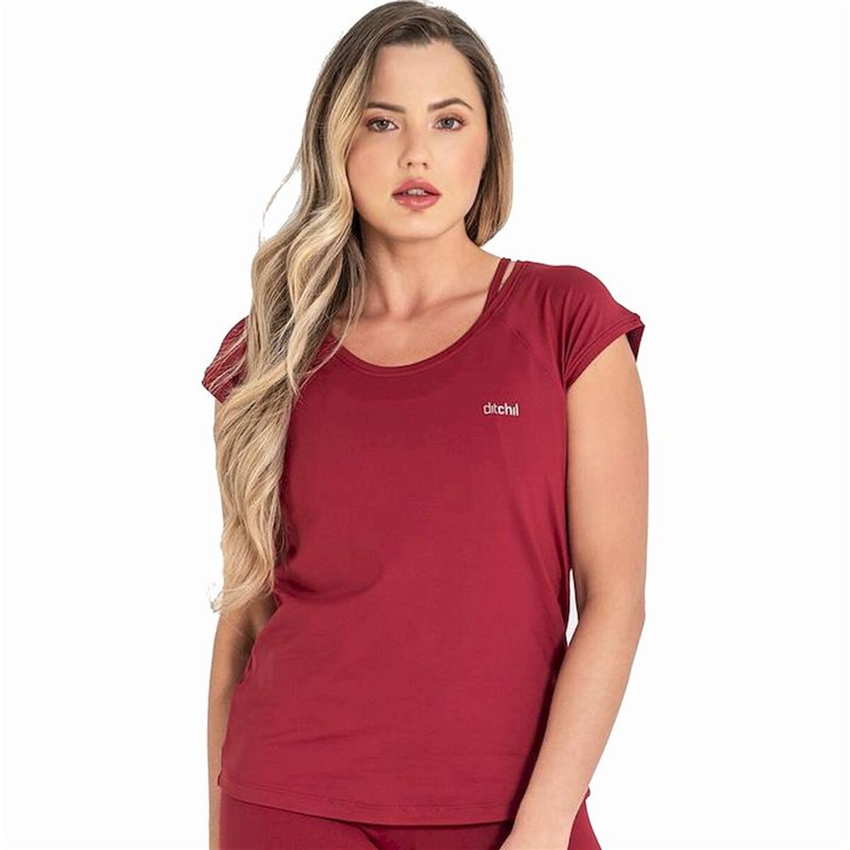 Tricou cu Mânecă Scurtă Femei Ditchil Fitness