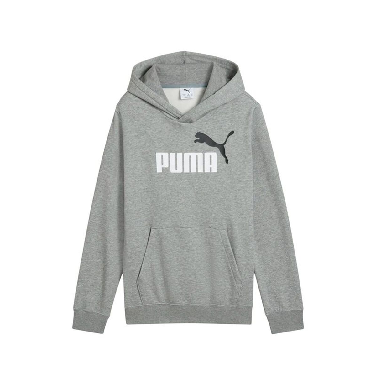 Hanorac cu Glugă Copii Puma Essentials 2 Color No.1 Gri