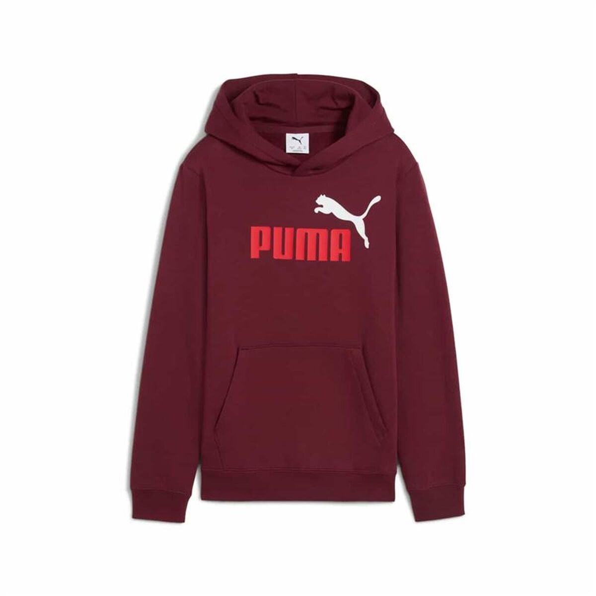Hanorac cu glugă pentru fete Puma Essentials 2 Color No. 1 Castaniu