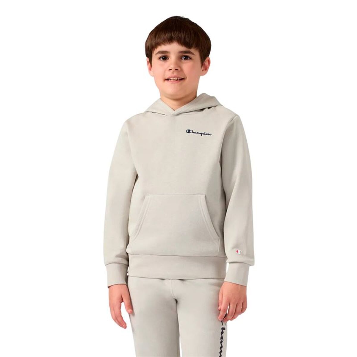 Hanorac cu Glugă Copii Champion Icons Contrast Alb