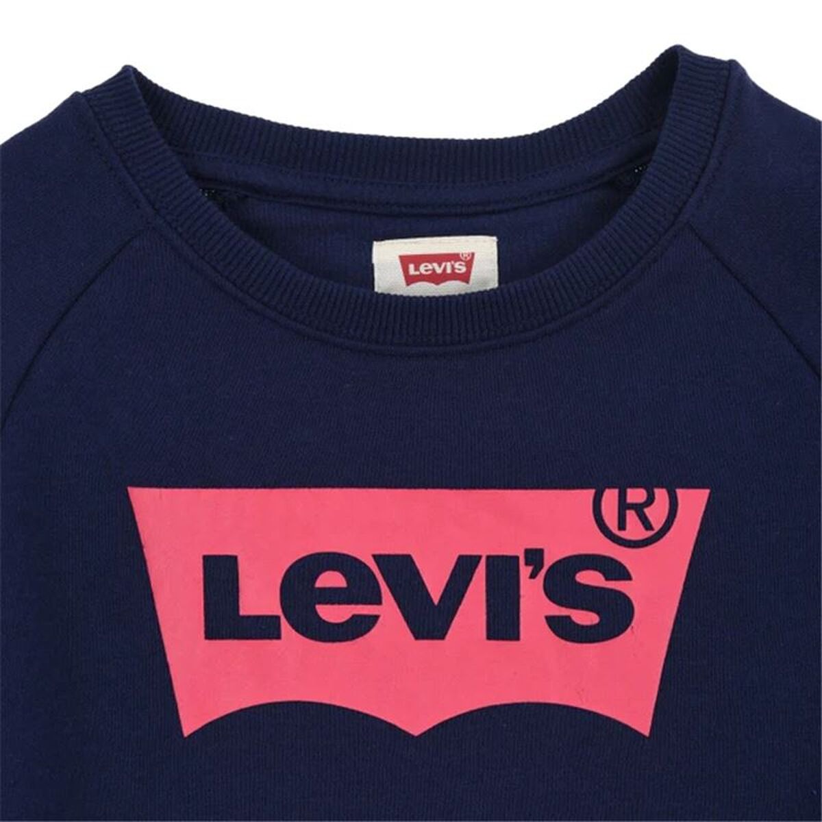 Hanorac fără glugă pentru fete Levi's Batwing Crewneck Albastru Albastru închis