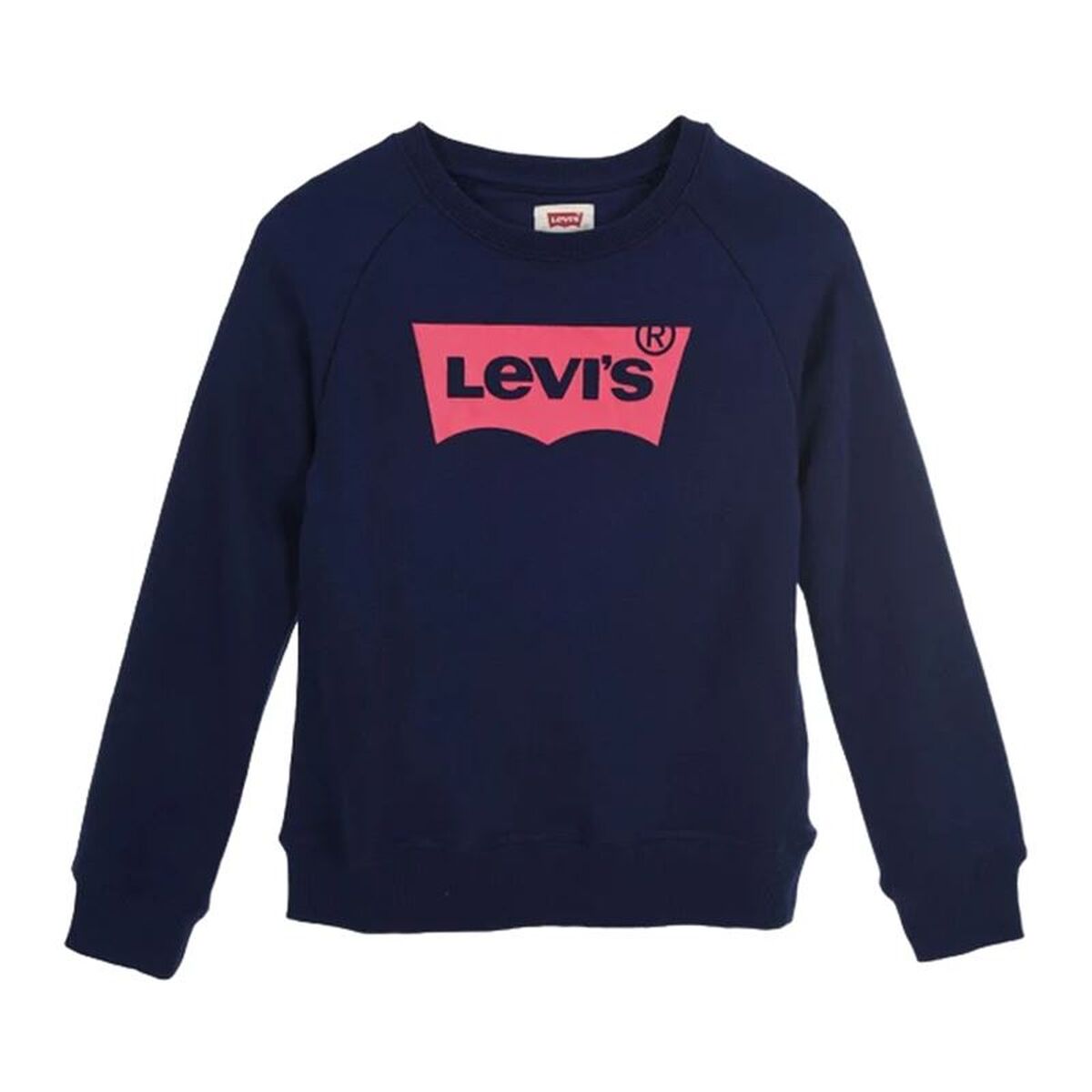 Hanorac fără glugă pentru fete Levi's Batwing Crewneck Albastru Albastru închis