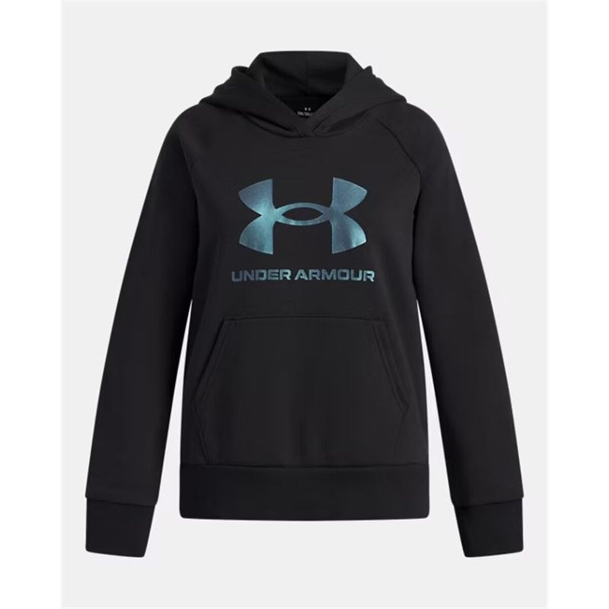 Hanorac cu glugă pentru fete Under Armour Rival Flc Shimmer Hdy Negru