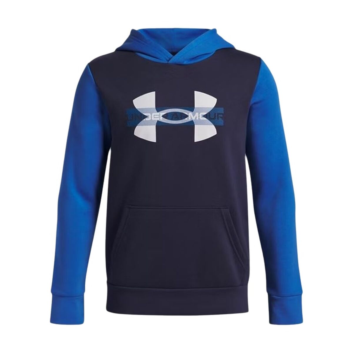 Hanorac cu glugă pentru fete Under Armour Rival Flc Cblck Grphc Hd Albastru