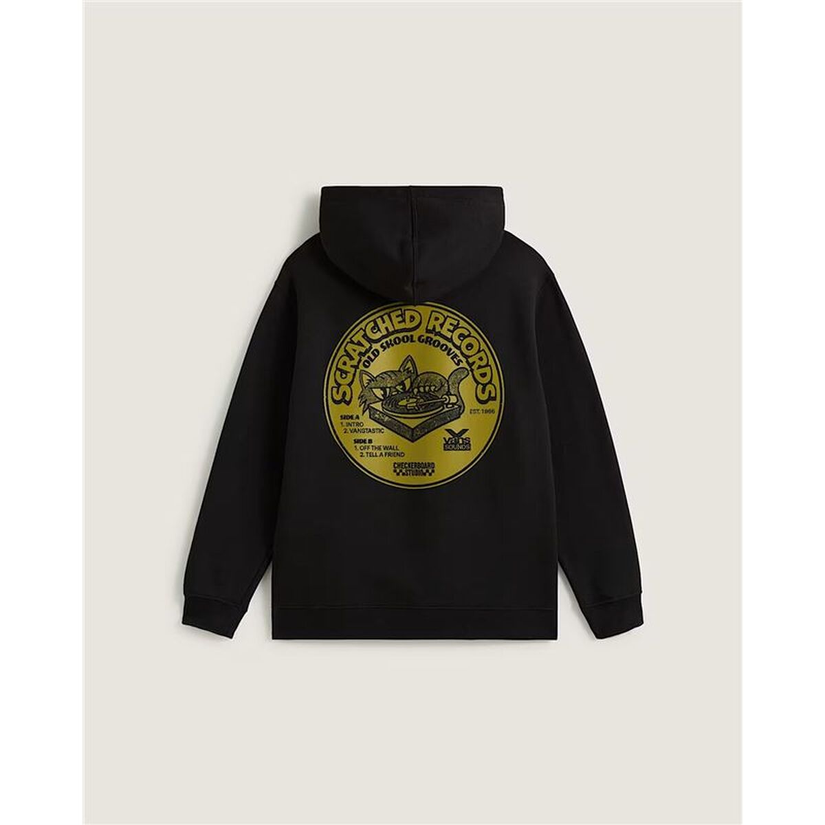Hanorac cu Glugă Copii Vans Scratched Records Negru