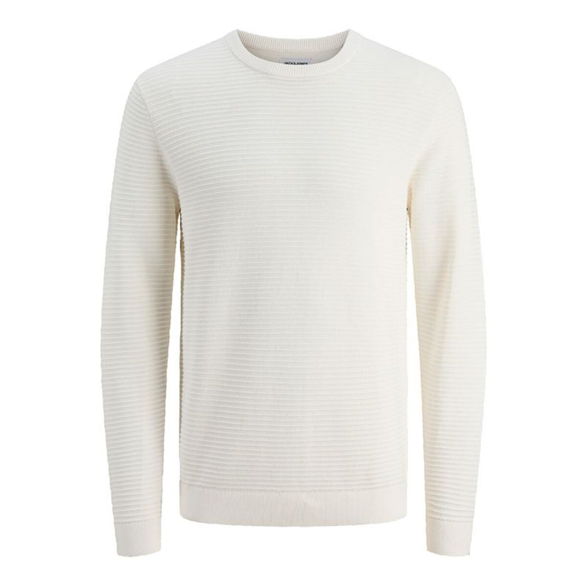 Hanorac fără Glugă Bărbați Jack & Jones Jjotto Knit Crew Neck Alb