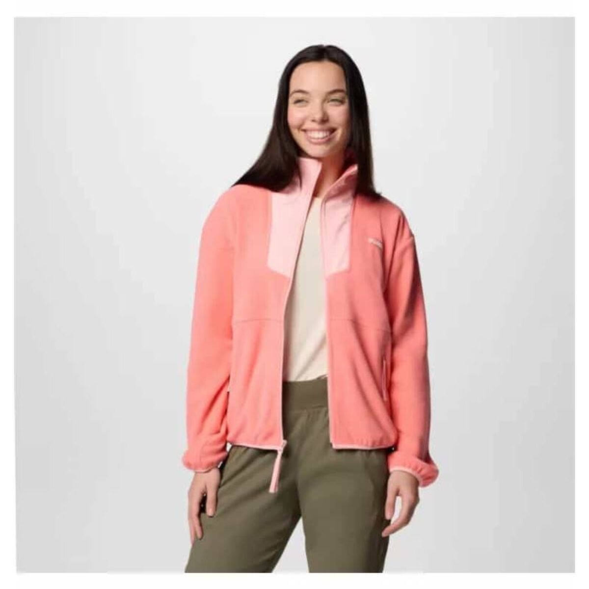 Căptușeală Material Polar Columbia Sequoia Grove™ Full Zip Somon Femeie