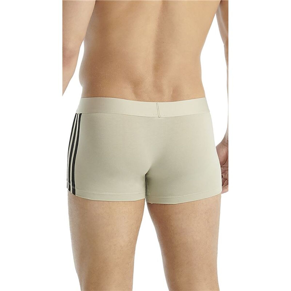 Boxeri pentru bărbați Adidas Low Rise 3 Stripes 2P Active Flex Gri 2 Piese