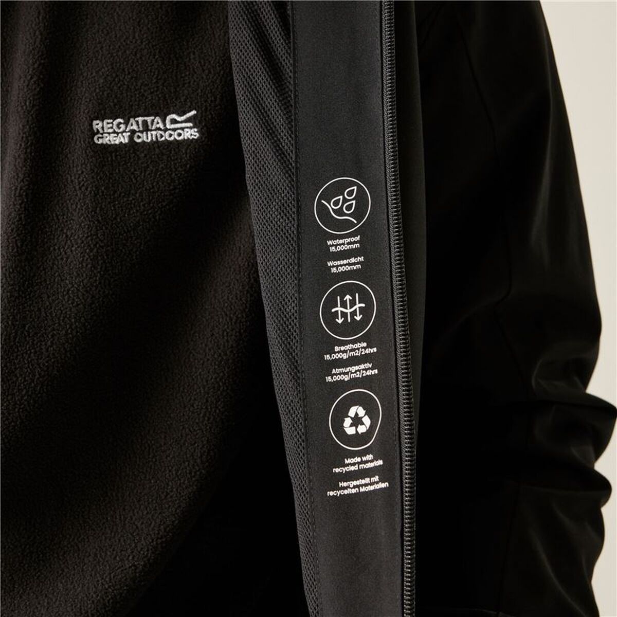 Jachetă Sport de Bărbați Regatta Birchdale II Negru