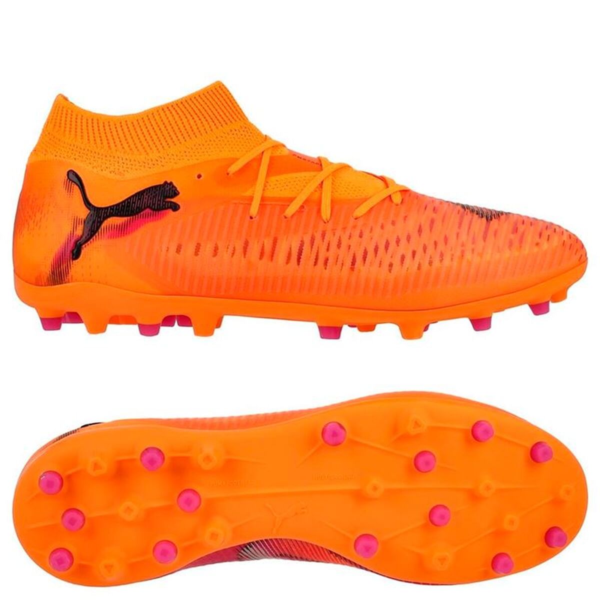 Încălțăminte de Fotbal pentru Adulți Puma Future 8 Pro Mg Heat Fire Portocaliu