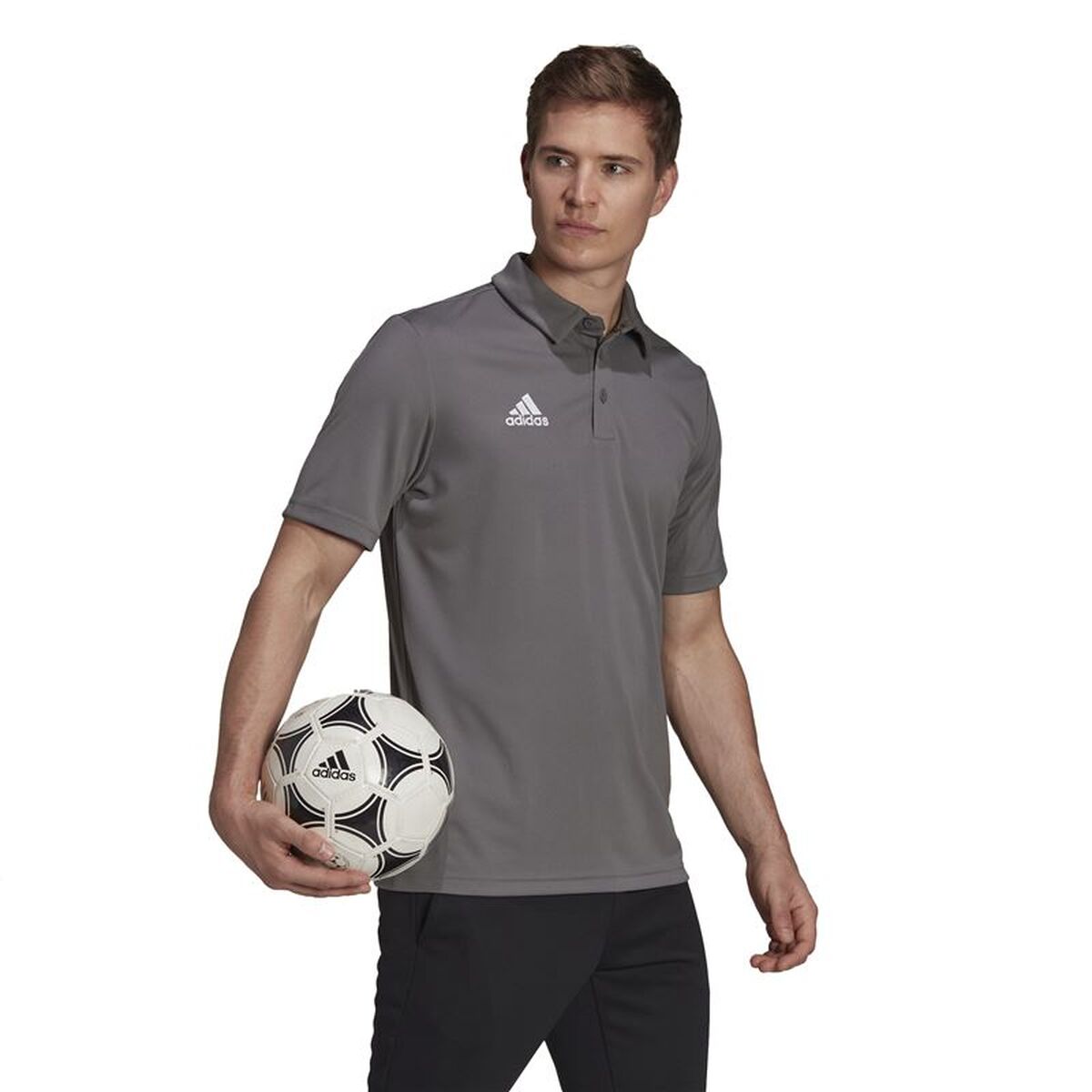 Tricou Polo cu Mânecă Scurtă Bărbați Adidas H57486 Gri închis XL