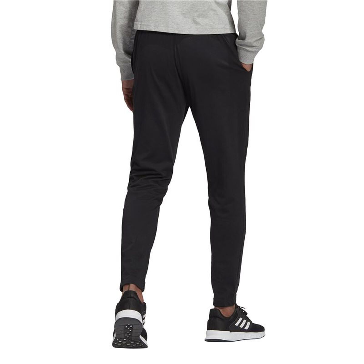 Pantaloni lungi de sport Adidas Essentials Logo Negru Bărbați