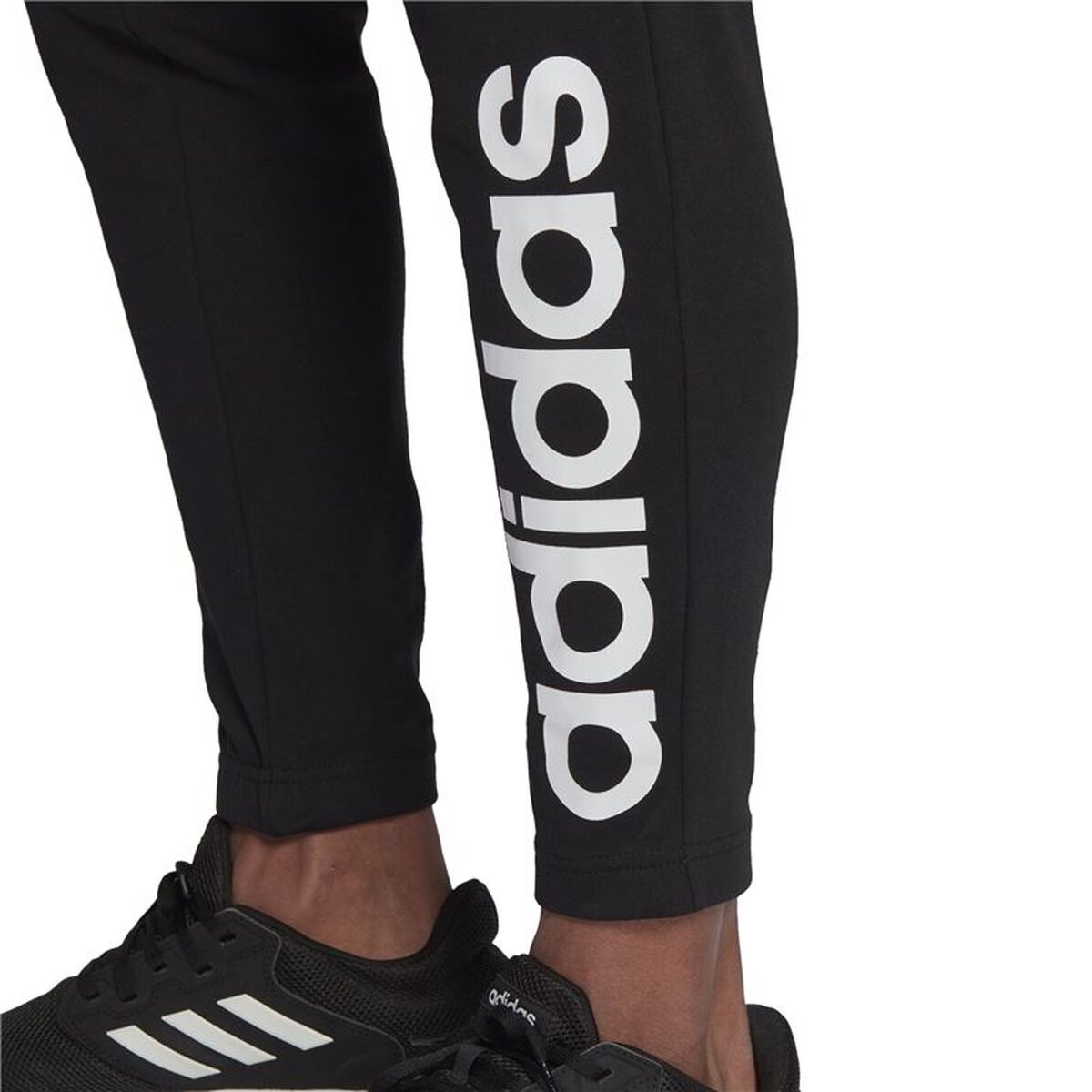 Pantaloni lungi de sport Adidas Essentials Logo Negru Bărbați