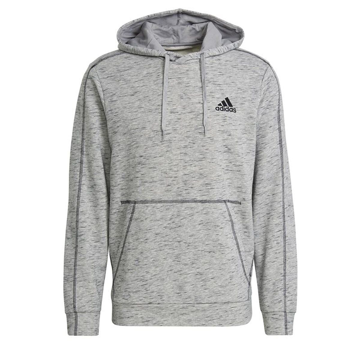 Hanorac cu Glugă Bărbați Adidas Essentials Gri deschis