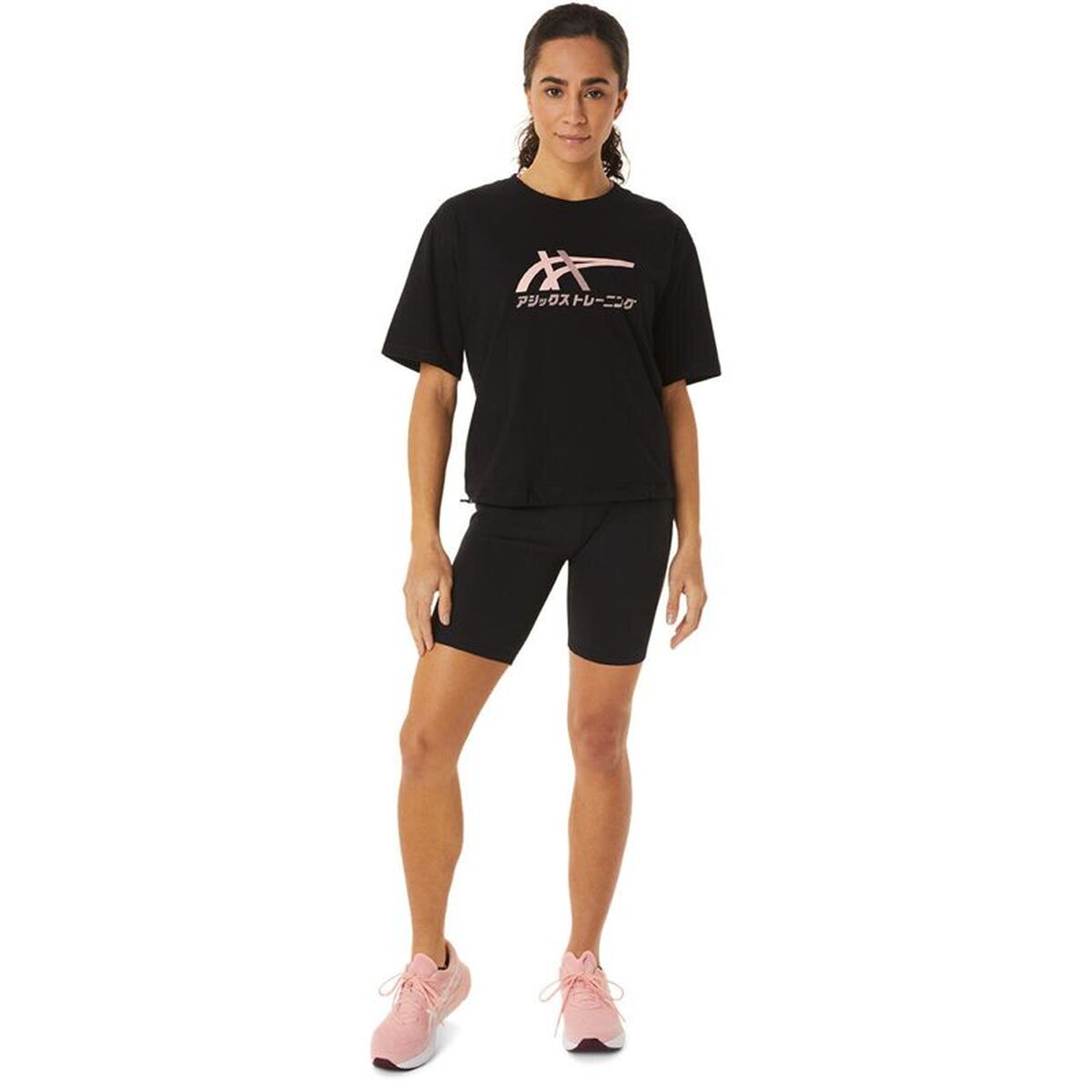 Tricou cu Mânecă Scurtă Femei Asics 2032C509-001 (L)