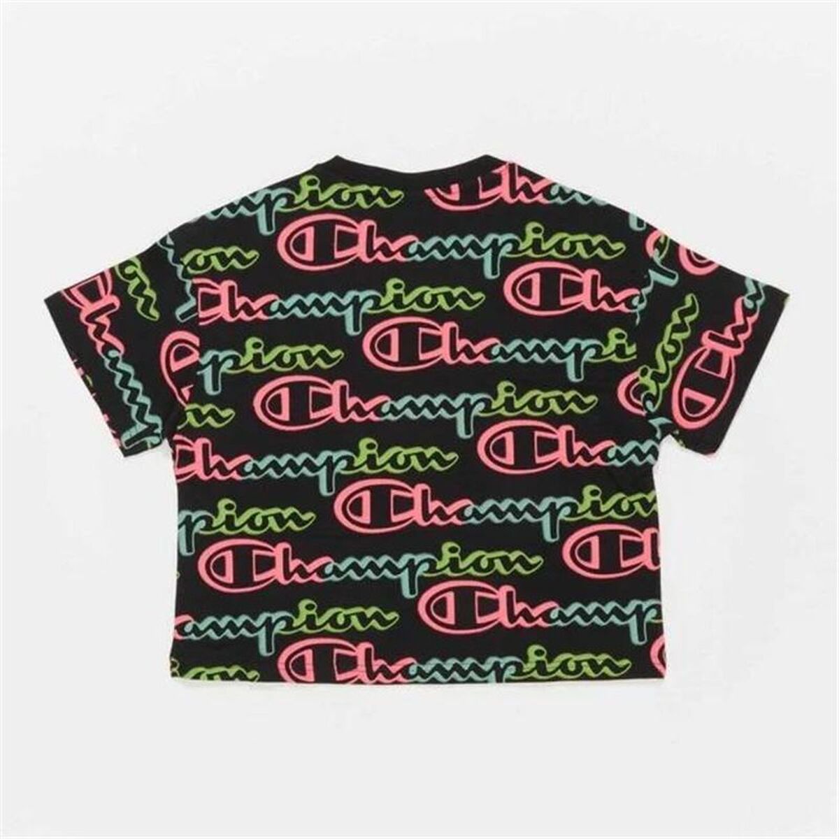 Tricou cu Mânecă Scurtă Femei Champion 116196-KL001 Negru (S)