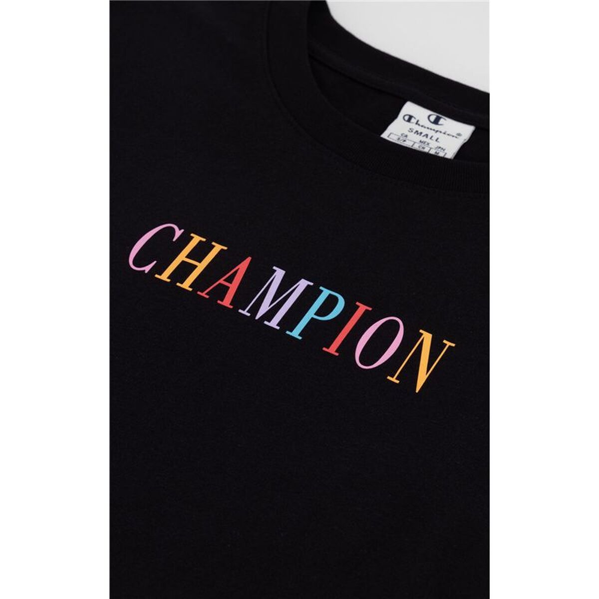 Tricou cu Mânecă Scurtă Femei Champion 116524-KK001 Negru (S)