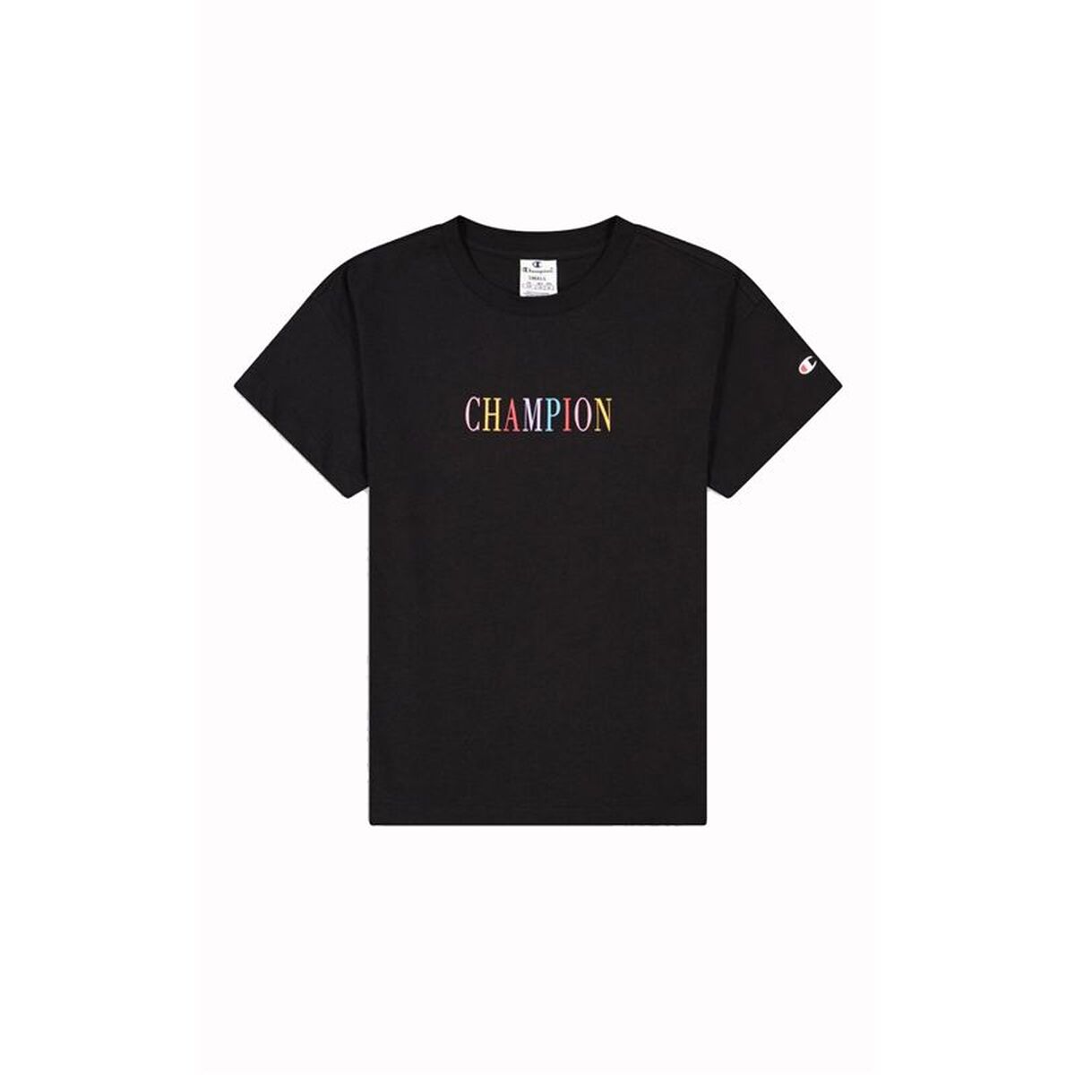 Tricou cu Mânecă Scurtă Femei Champion 116524-KK001 Negru (S)