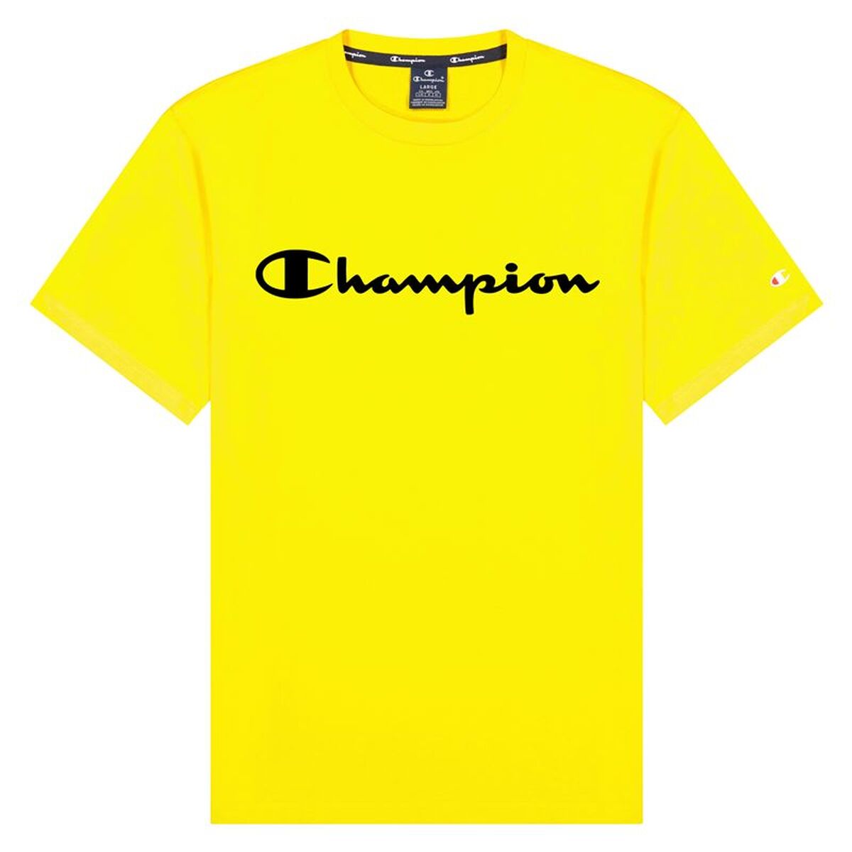 Tricou cu Mânecă Scurtă Bărbați Champion 217146-YS105 Galben (S)