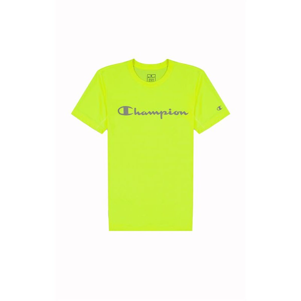 Tricou cu Mânecă Scurtă Bărbați Champion 218931-YF002 Verde lămâie