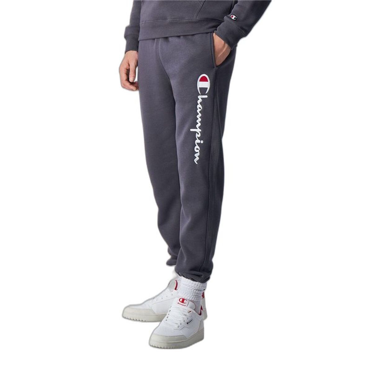 Pantaloni lungi de sport Champion Rib Cuff Legacy Gri Bărbați