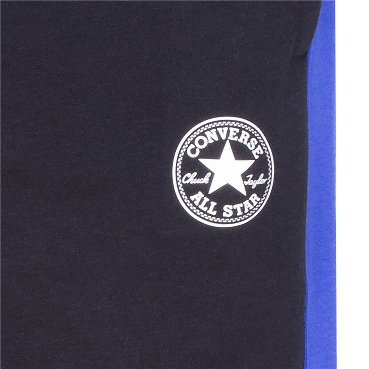 Pantaloni lungi de sport Converse Throwback Side Stripe Negru