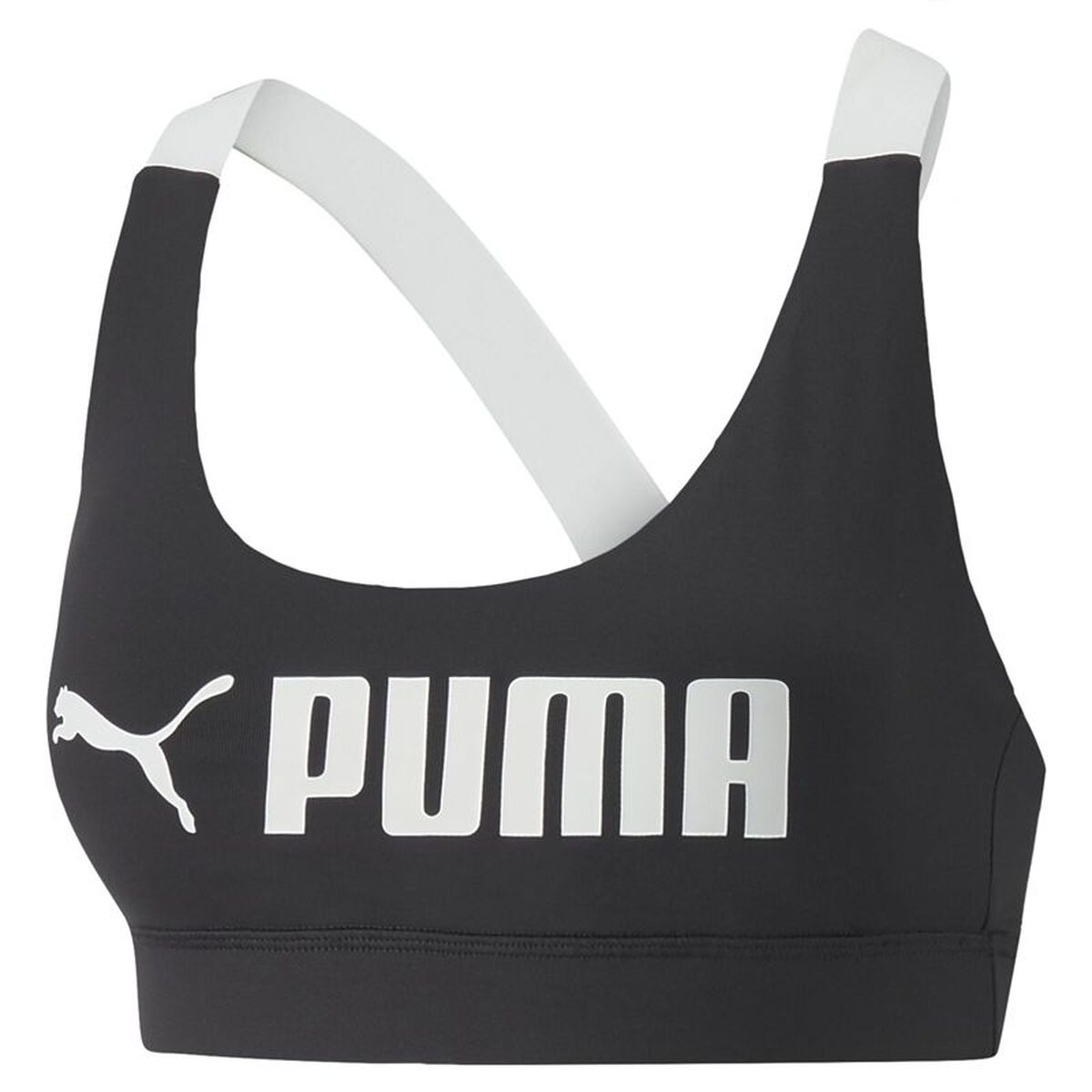 Sutien Sport Puma Puma Mid Impact Puma Fit Negru