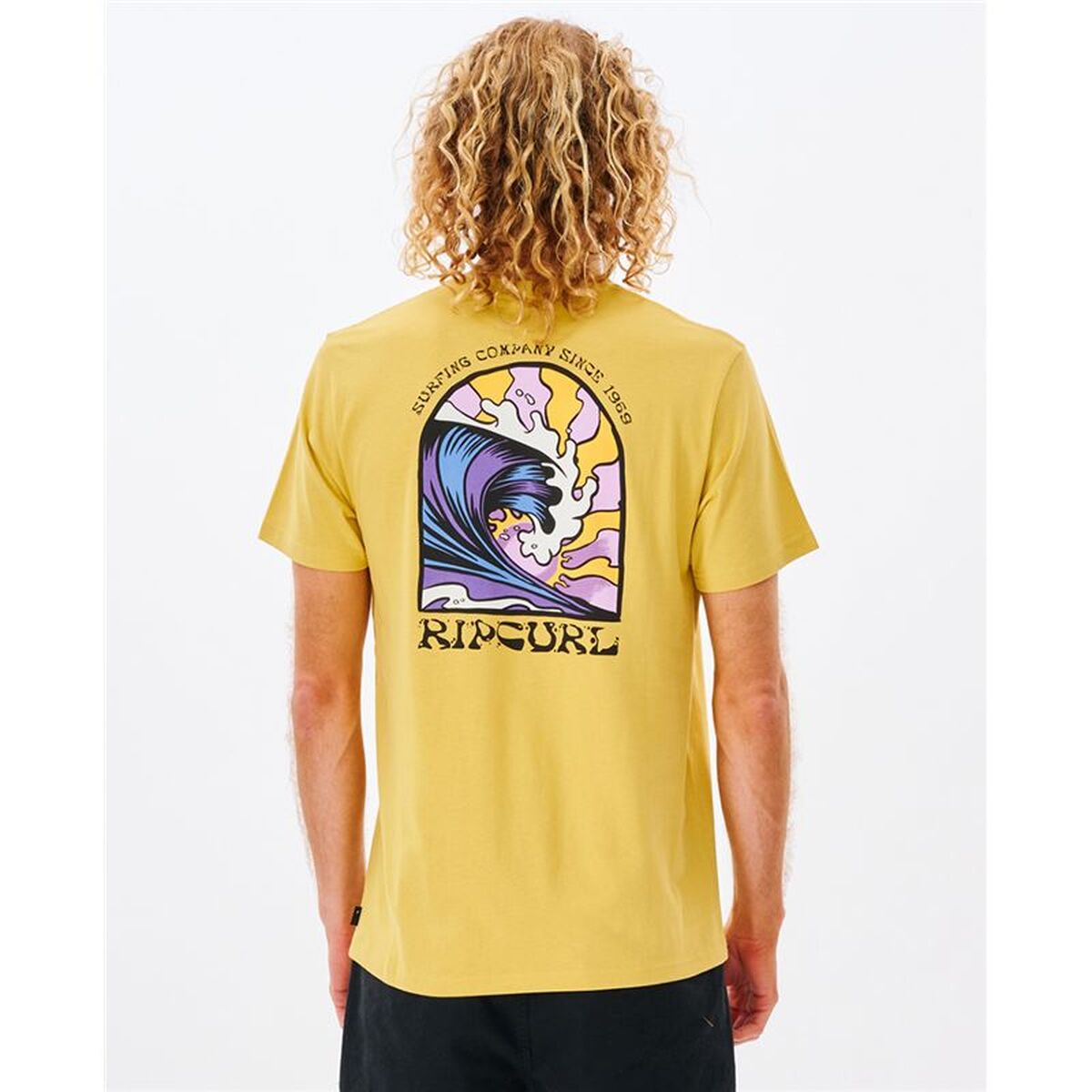 Tricou cu Mânecă Scurtă Bărbați Rip Curl 00IMTE-8126 Galben