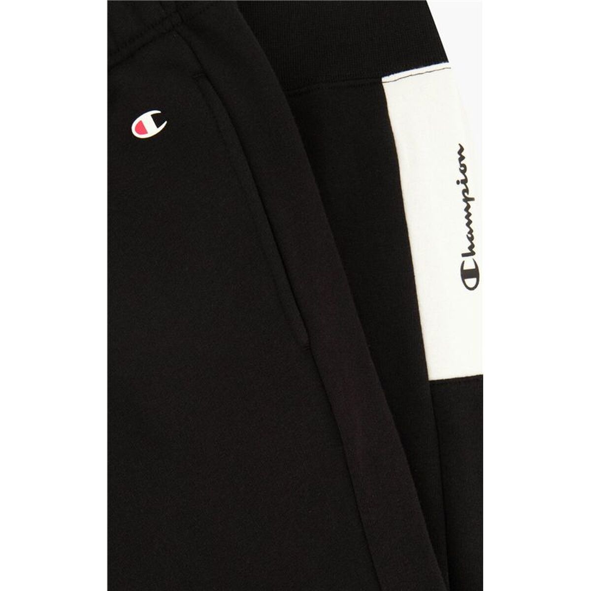 Pantaloni lungi de sport Champion Rib Cuff Colour Block Negru Bărbați
