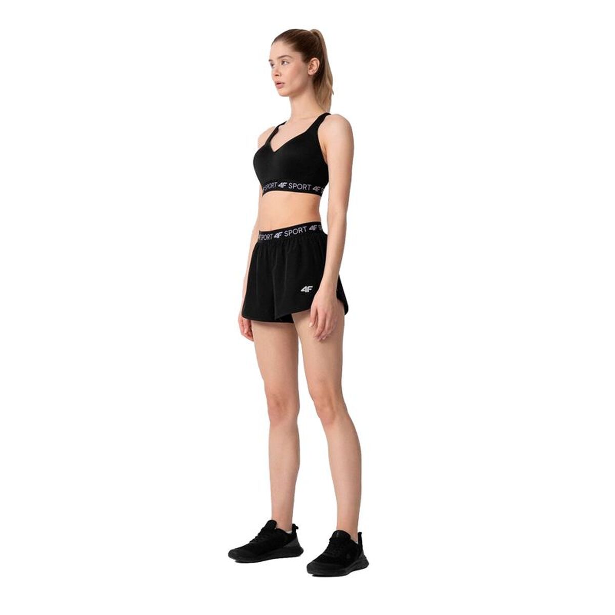 Pantaloni Scurți Sport pentru Damă 4F 4F Quick-Drying Negru