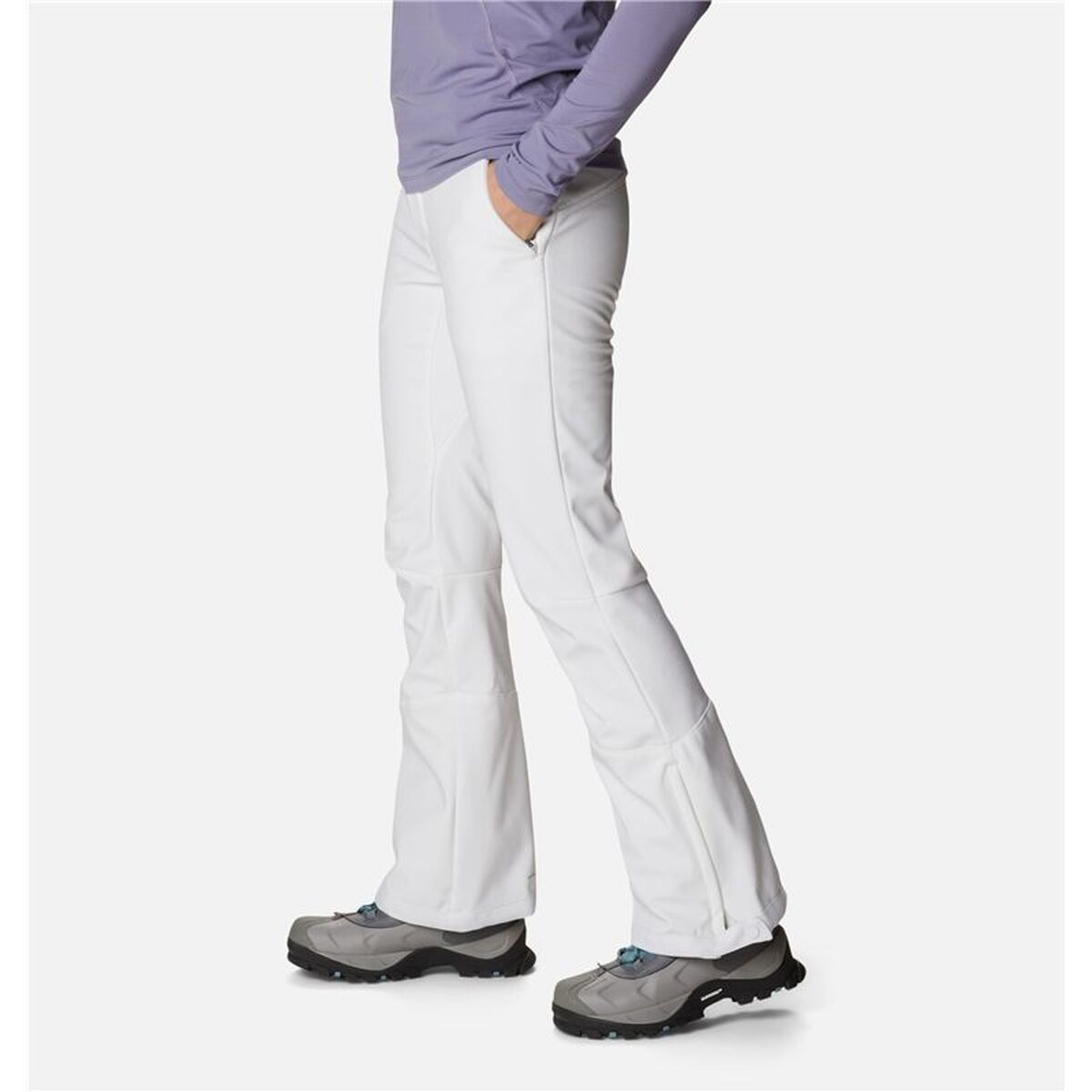 Pantaloni lungi de sport Columbia Roffee Ridge IV Alb