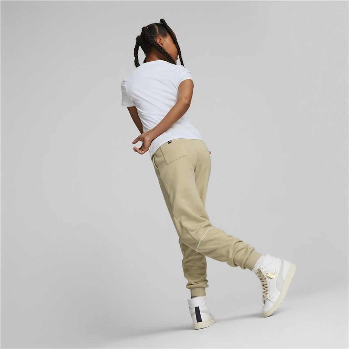 Tricou cu Mânecă Scurtă pentru Copii Puma Alpha Alb