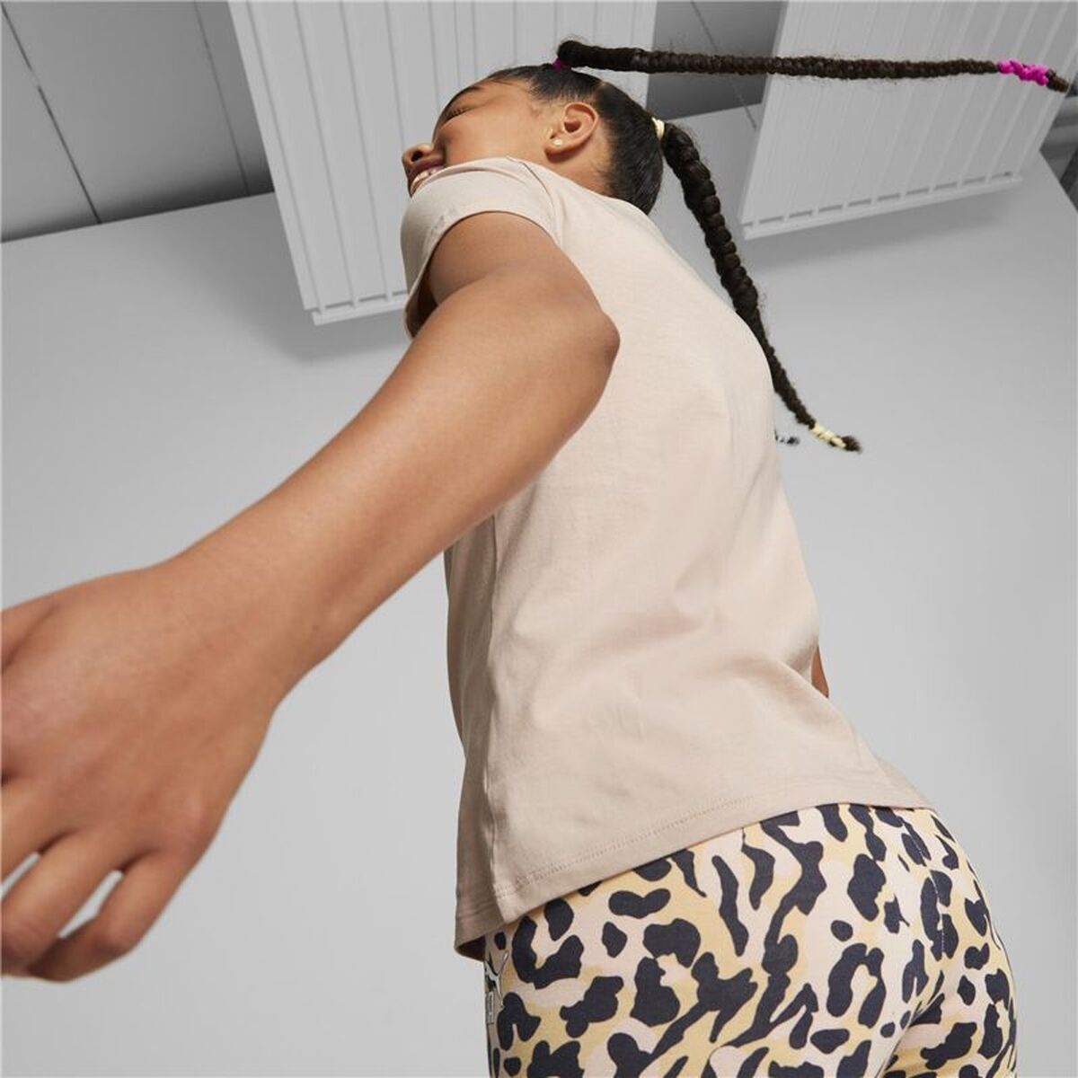 Tricou cu Mânecă Scurtă pentru Copii Puma Alpha Roz