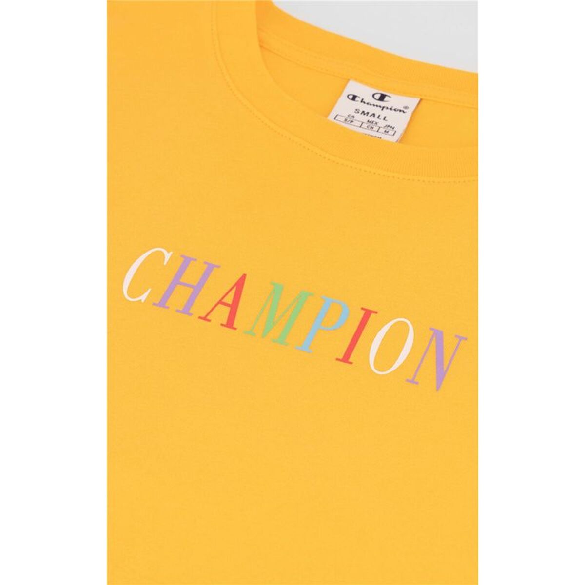 Tricou cu Mânecă Scurtă Femei Champion Galben