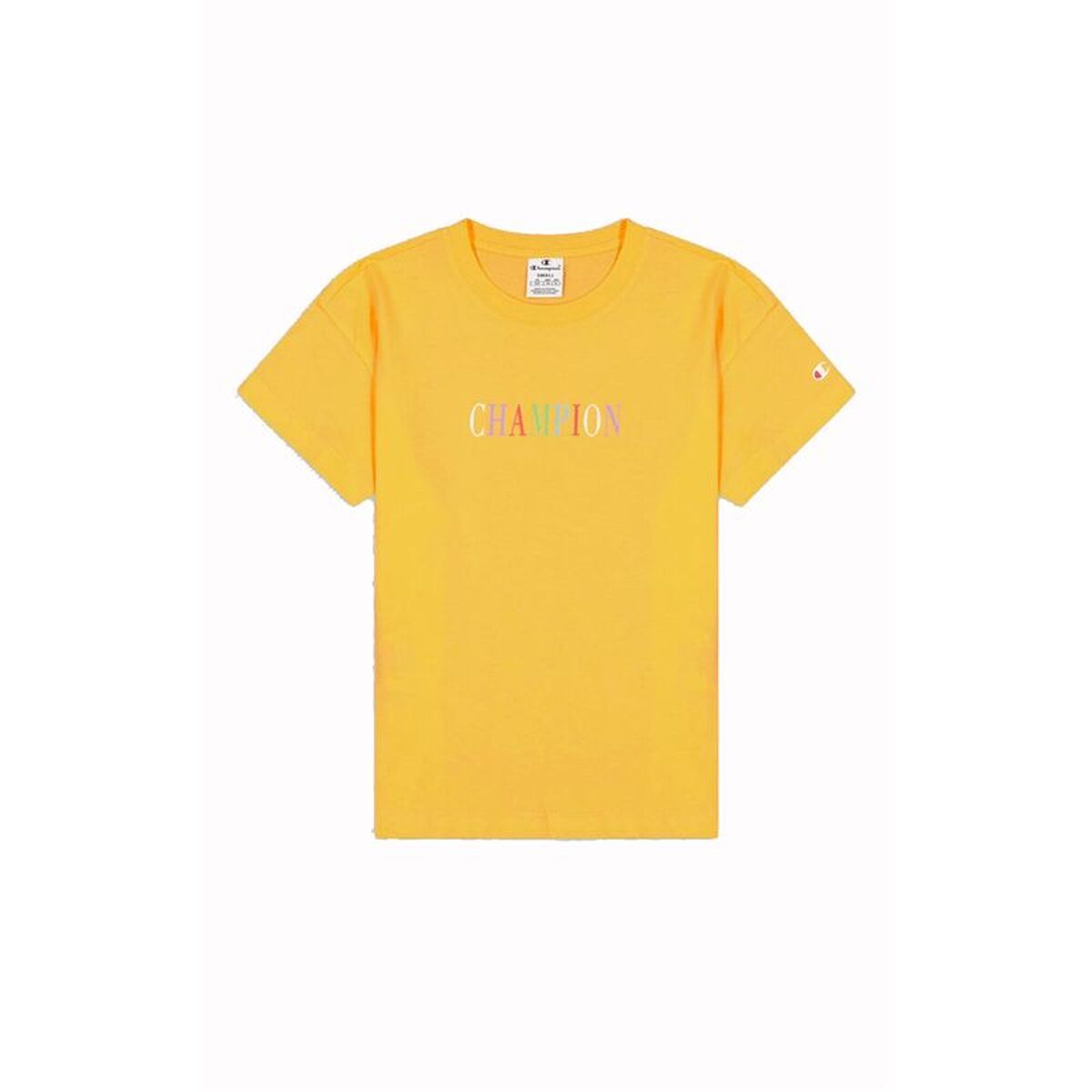 Tricou cu Mânecă Scurtă Femei Champion Galben