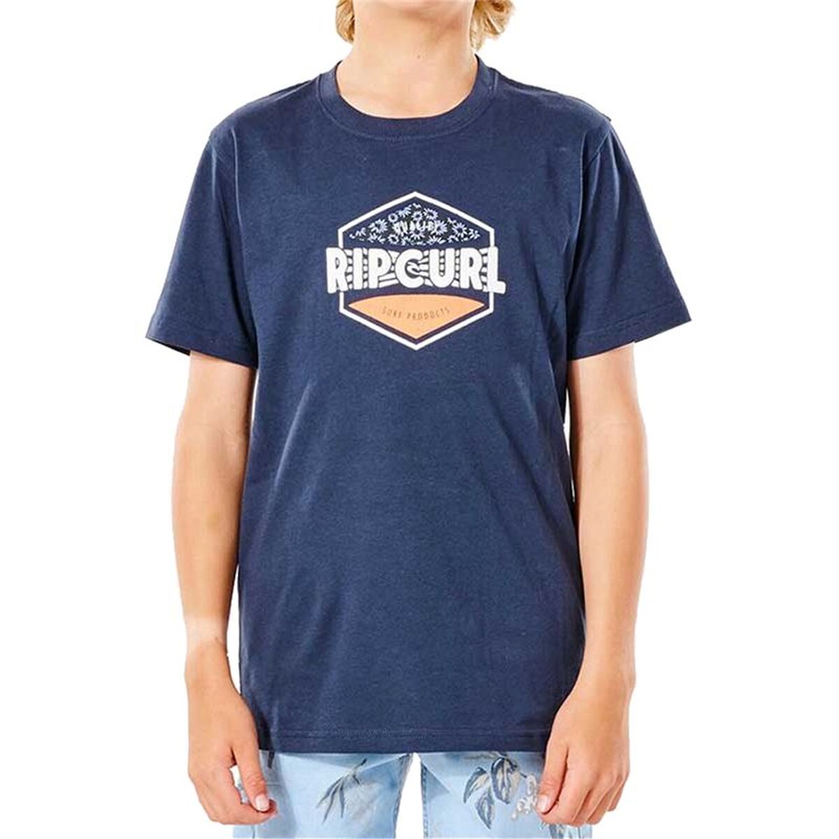 Tricou cu Mânecă Scurtă pentru Copii Rip Curl Filler Tee Albastru închis