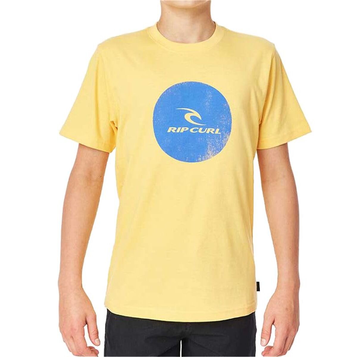 Tricou cu Mânecă Scurtă pentru Copii Rip Curl Rip Curl Corp Icon Boys Galben