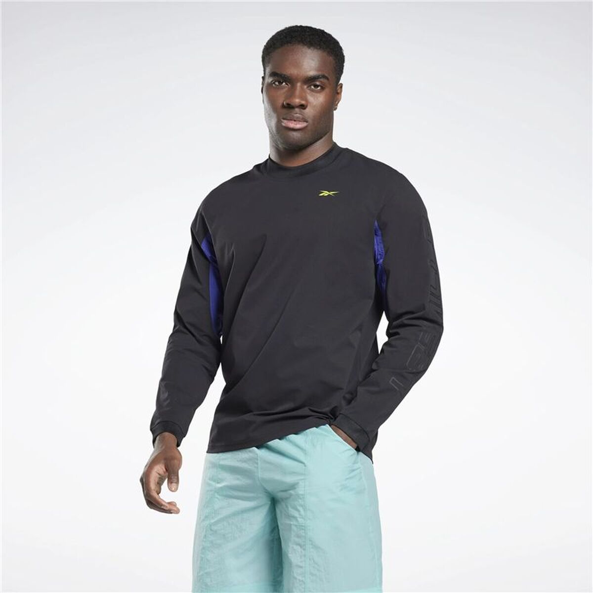 Tricou cu Mânecă Lungă Bărbați Reebok Les Mills Negru