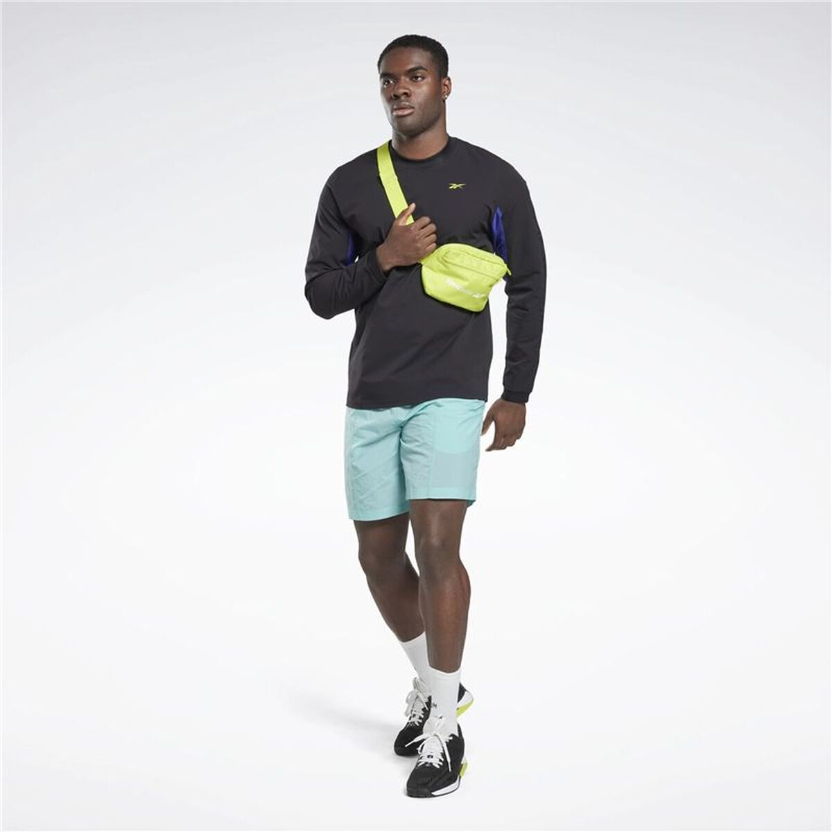 Tricou cu Mânecă Lungă Bărbați Reebok Les Mills Negru