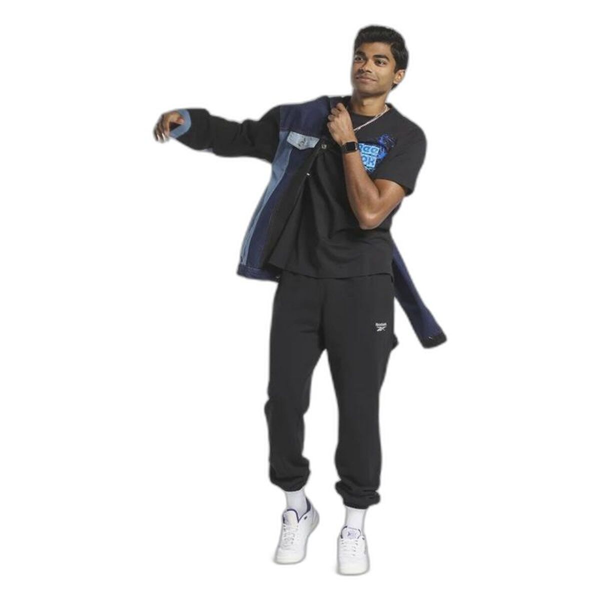 Tricou cu Mânecă Scurtă Bărbați Reebok Graphic Series Negru