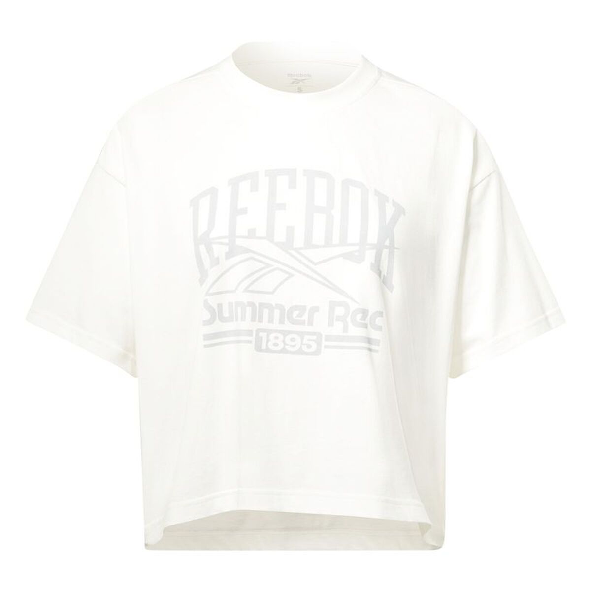 Tricou cu Mânecă Scurtă Femei Reebok Graphic Logo Alb