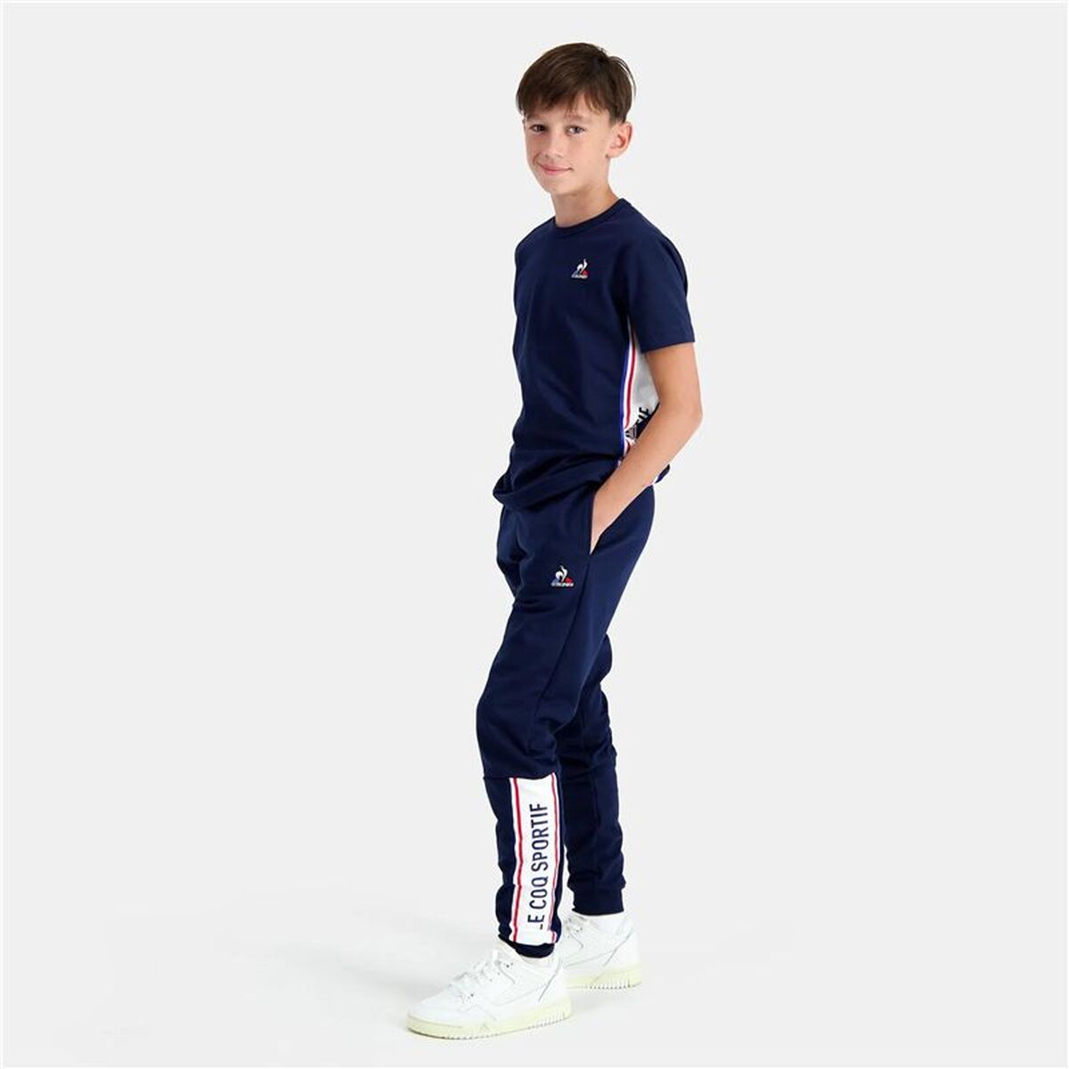 Tricou cu Mânecă Scurtă pentru Copii Le coq sportif N°1 Tricolore Albastru închis