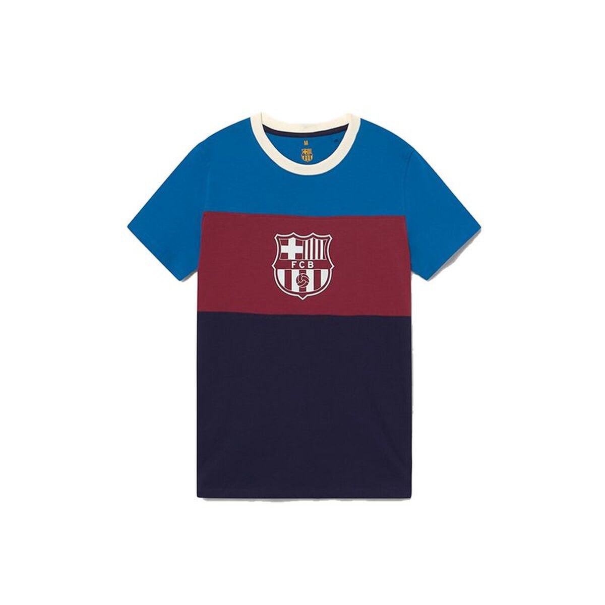 Tricou de Fotbal cu Mânecă Scurtă Bărbat F.C. Barcelona Tricolor