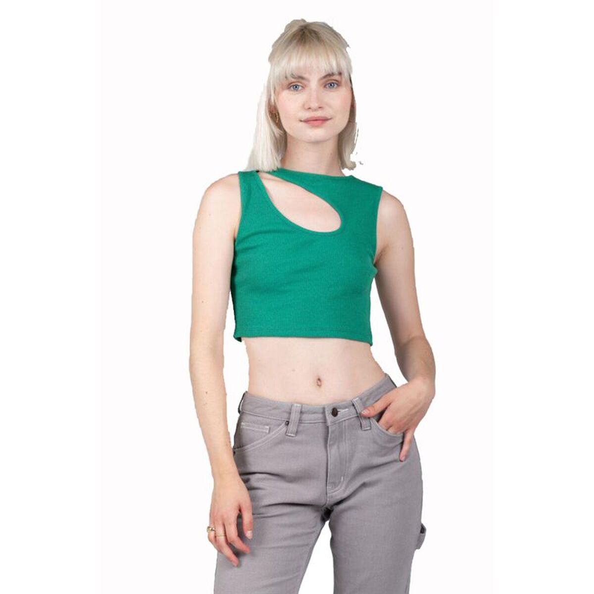Tricou de Damă fără Mâneci 24COLOURS Verde