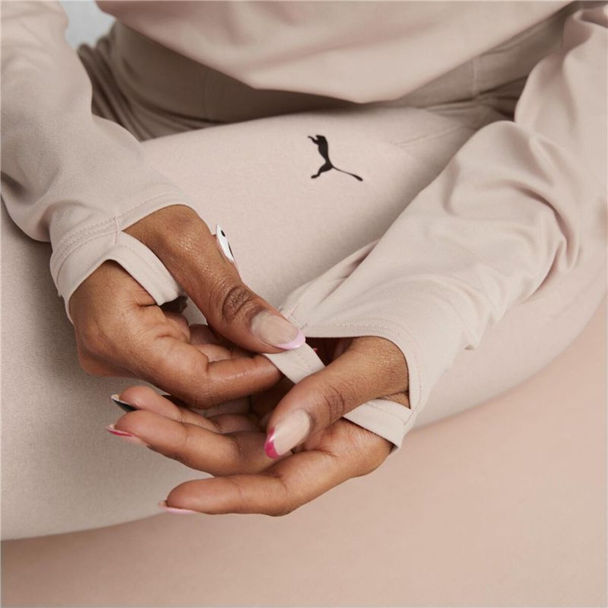 Hanorac fără Glugă Femei Puma Studio Yogini Lite Somon