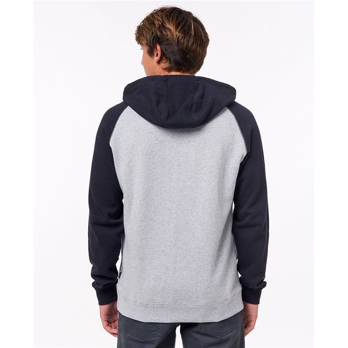 Hanorac cu Glugă Bărbați Rip Curl Embroid Hooded Zip Thru Gri deschis
